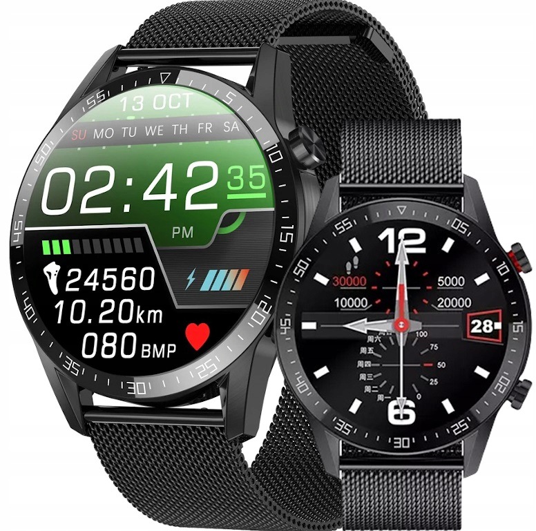Zegarek Smartwatch Ekg Cieśnienie Puls Rozmowy Bluetooth Menu Pl Sport