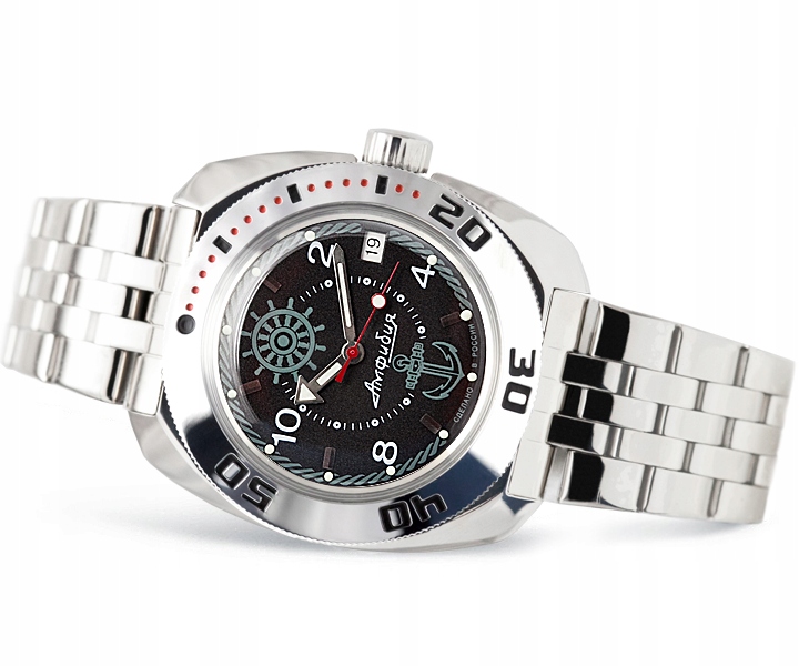 Hodinky Vostok Automat Amfibia Big Diver 710526 Anker Černé