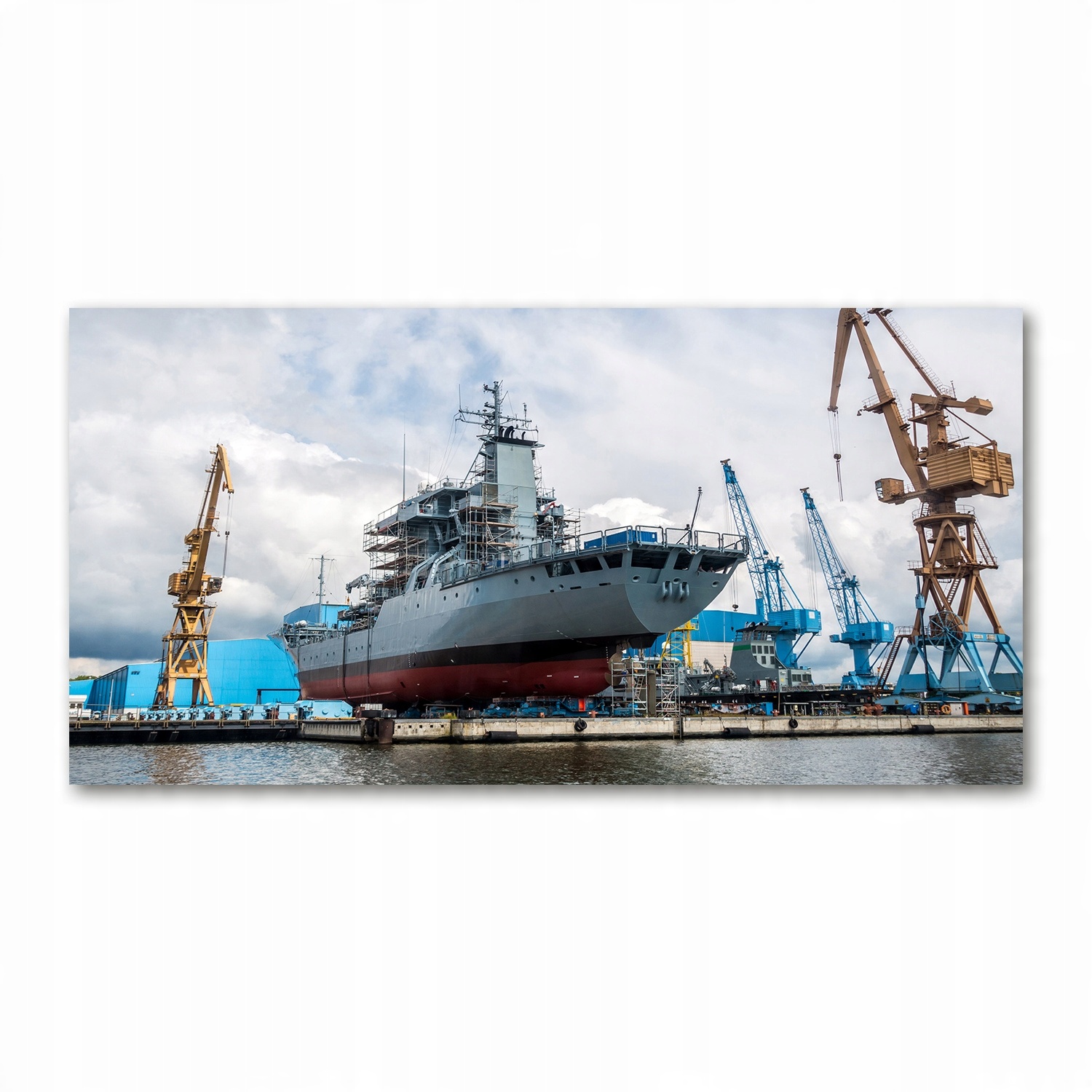

Foto-obraz akryl Stocznia statek zdjęcie 140x70 cm