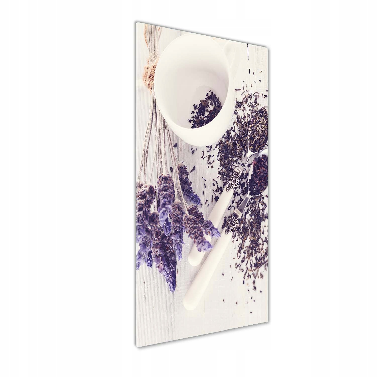Fotoobraz na skle vertikální Nálev z levandule 50x125