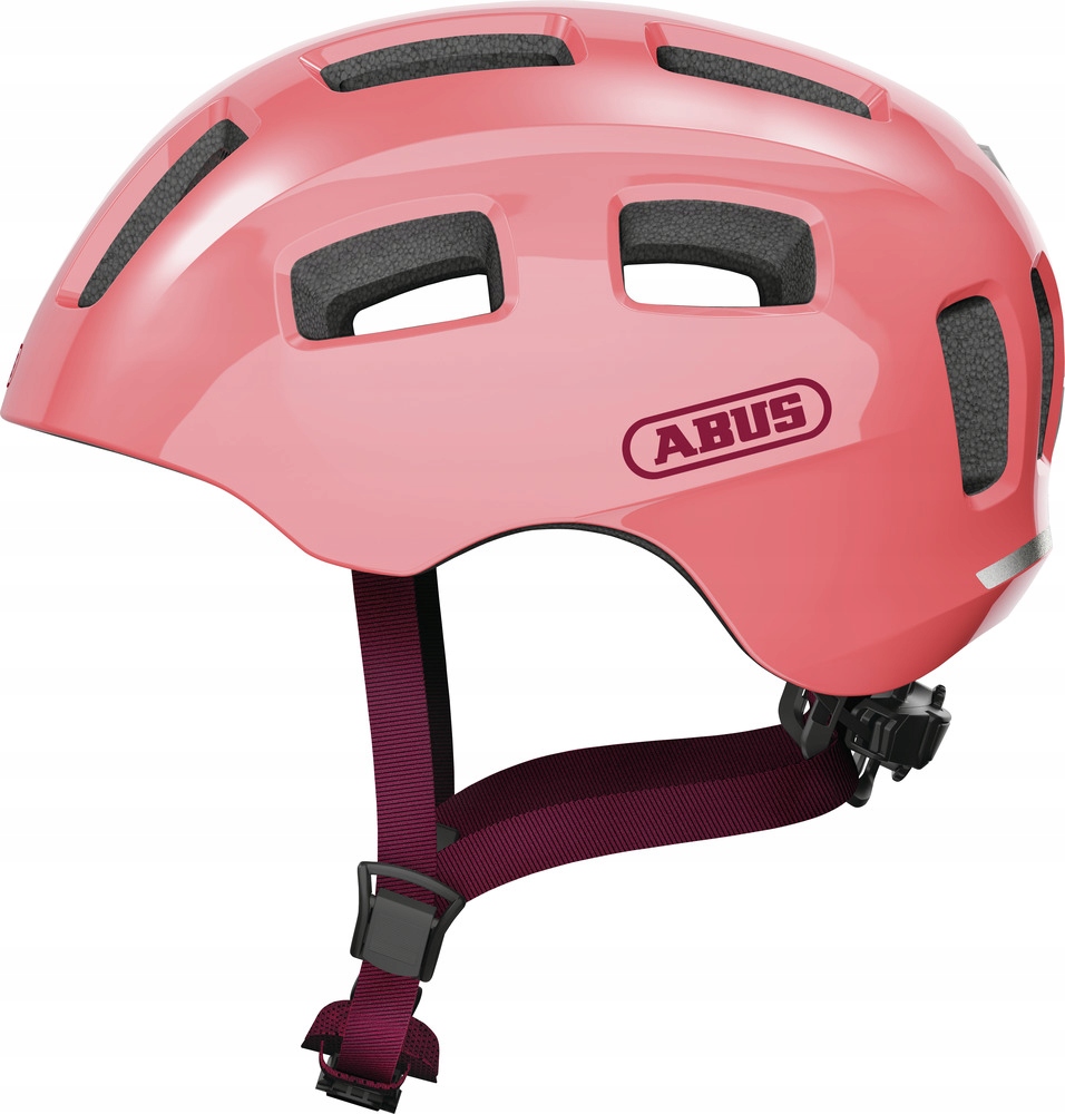 Kask rowerowy dziecięcy Abus Youn-I 2.0 Led S 48-54 Living Coral