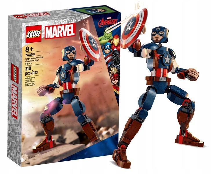 LEGO MARVEL 76258 FIGURKA KAPITANA AMERYKI