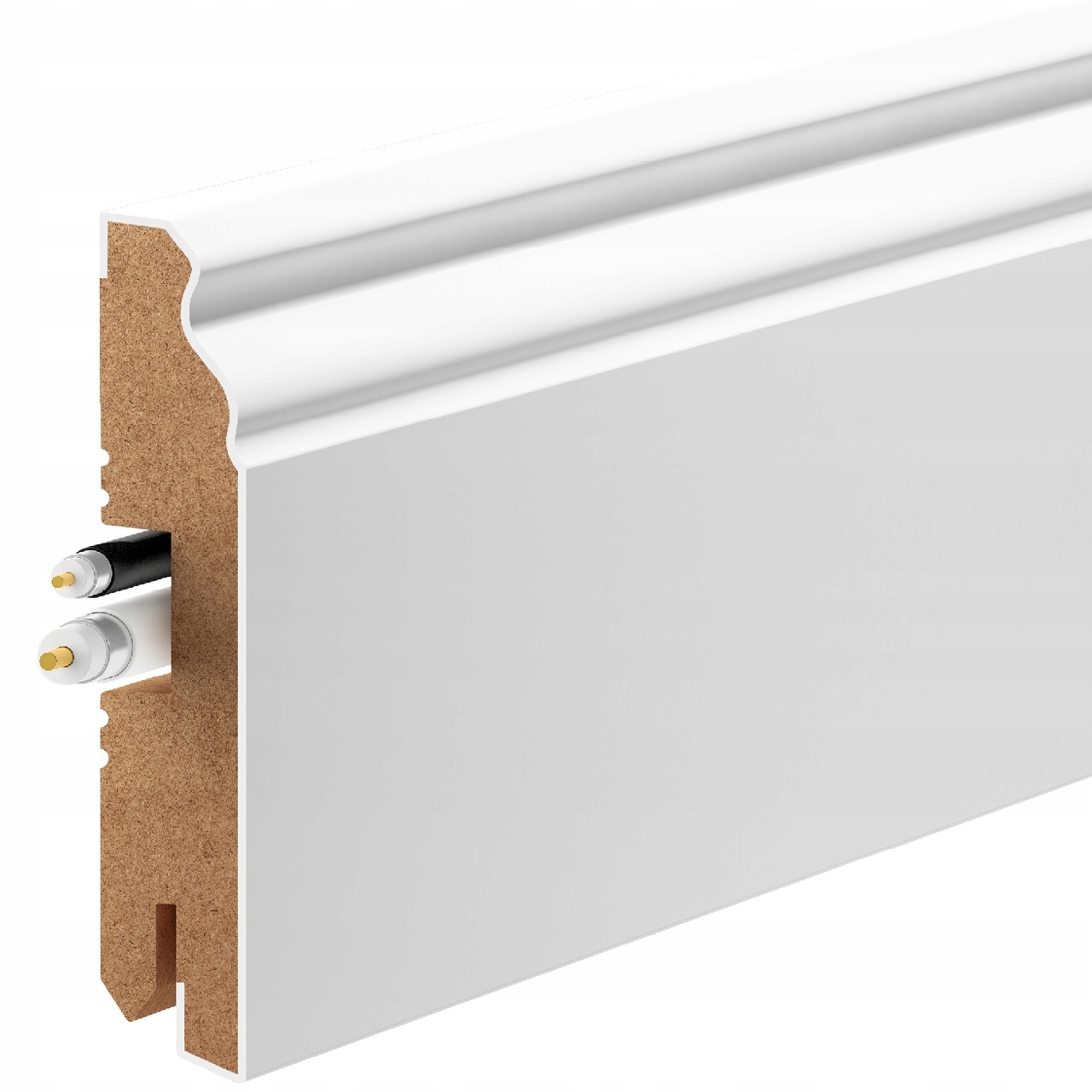 Обшивка МДФ ретро 16x80mm L. 100cm белый