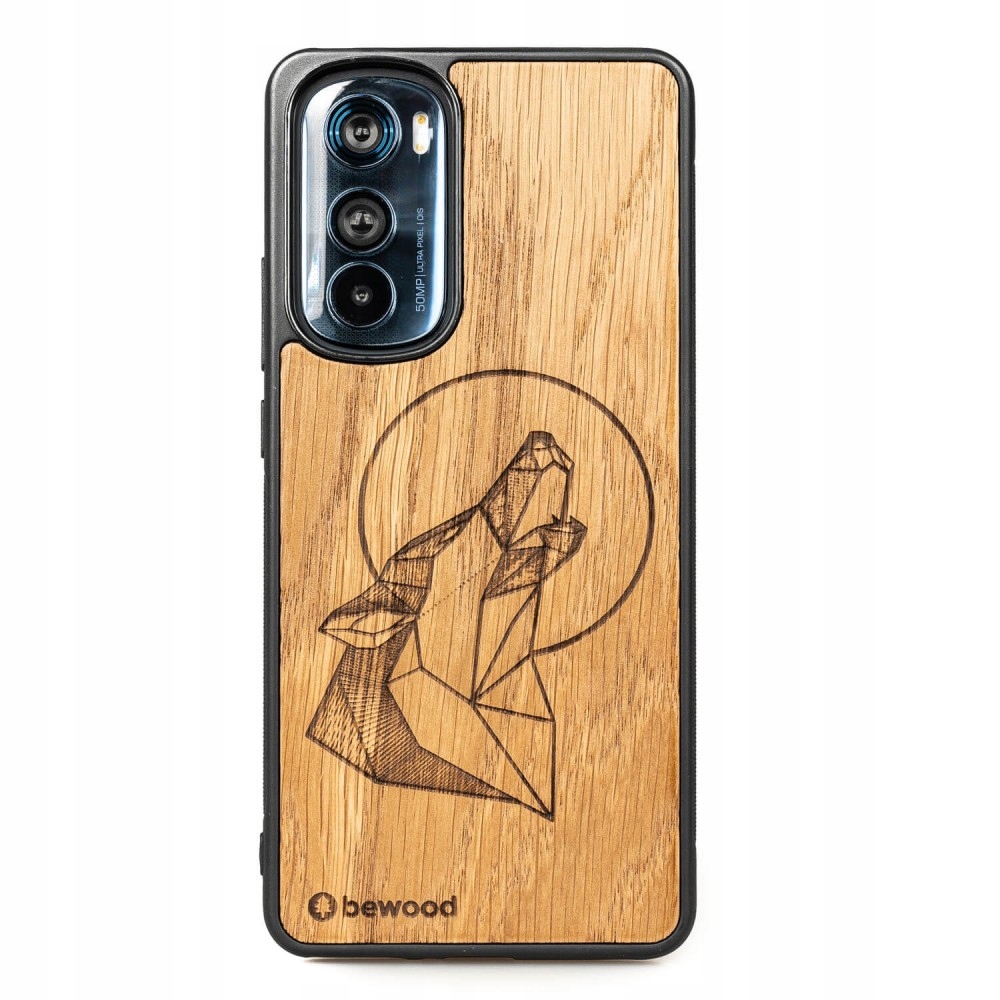 Drewniane Etui Bewood Motorola Edge 30 Wilk Dąb