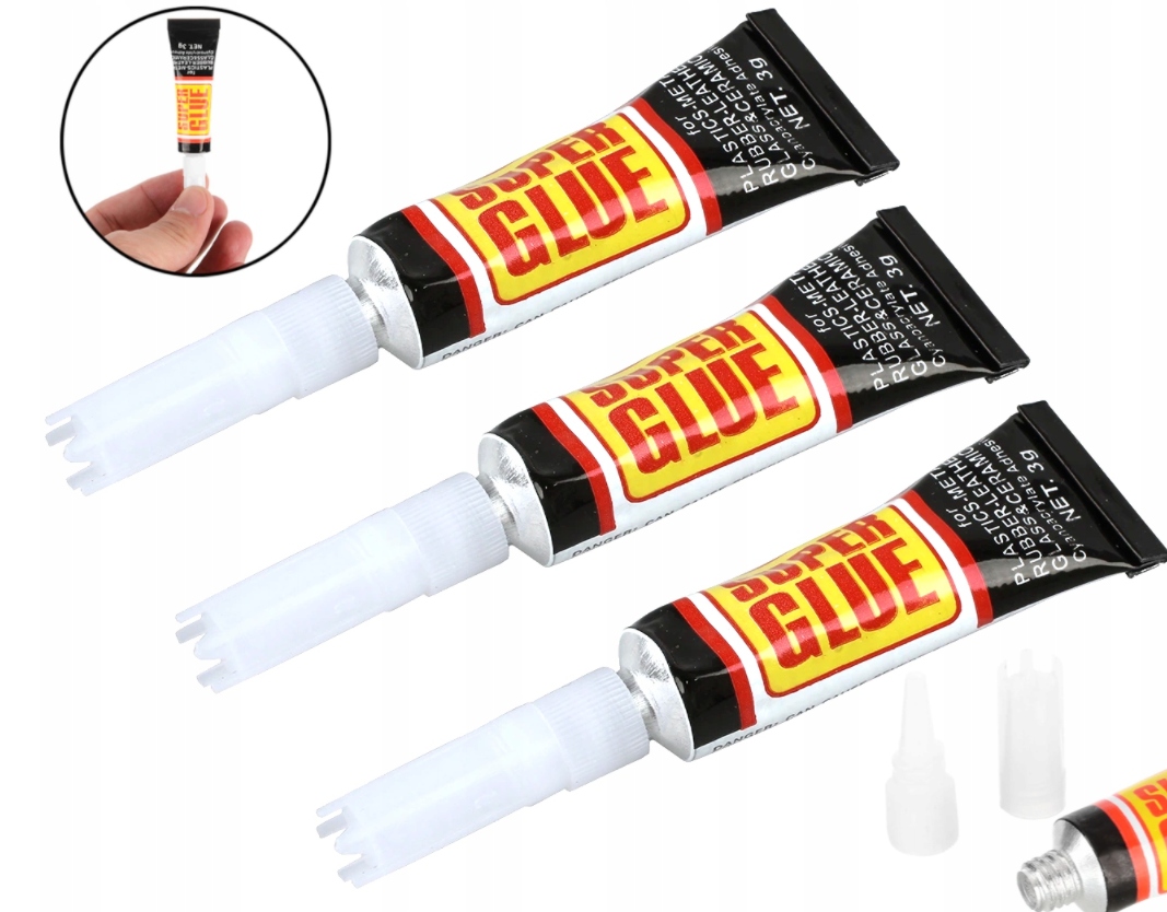 

Szybki Klej Glue Strong Mocny Zestw 3 Sztuki