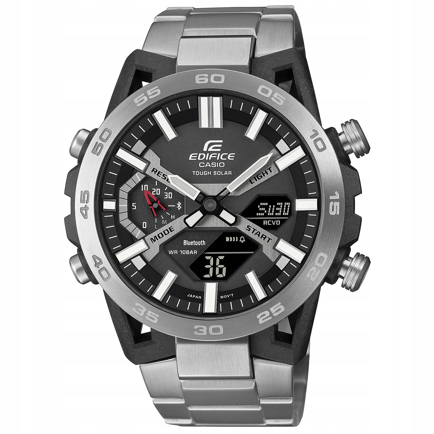 Casio Edifice ECB-2000D-1AEF Bluetooth 100 m Stříbrný
