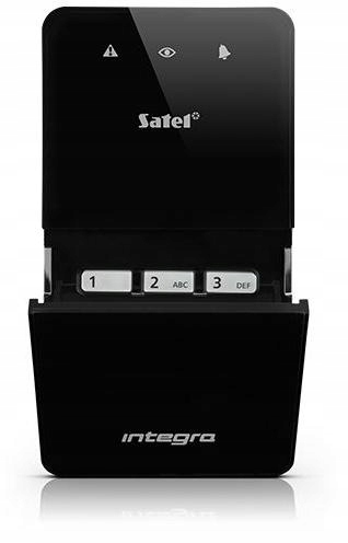 Zónová klávesnica Satel Int-sf-b tmavá pre zabezpečovacie systémy
