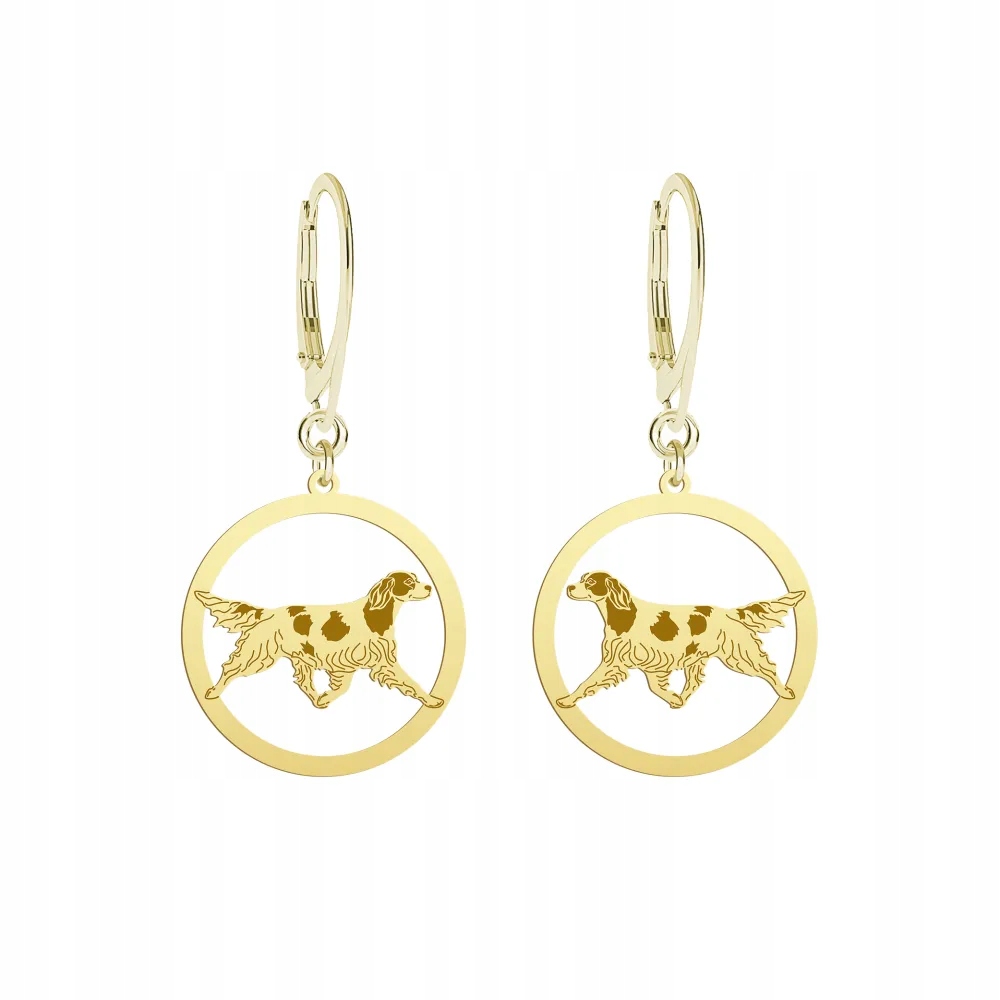 Náušnice Zlaté s irským setrem Červeno-bílé 925 Bigiel Gravírování Bonus