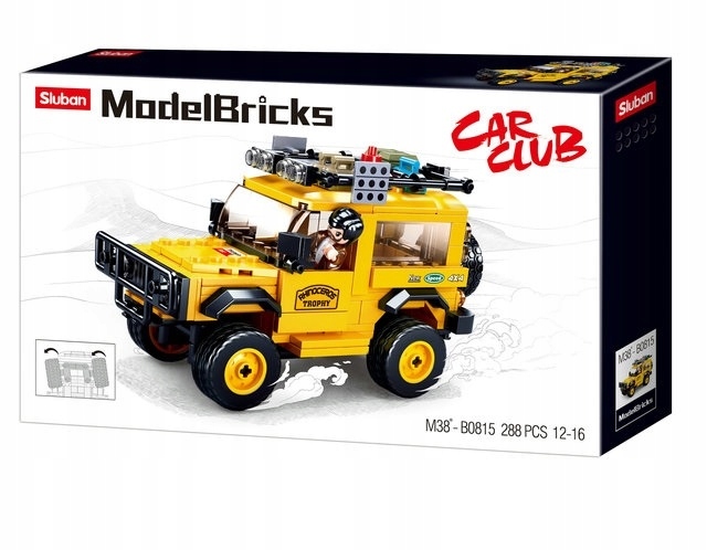 

Klocki Sluban Jeep Autko Samochód Safari 288 El.