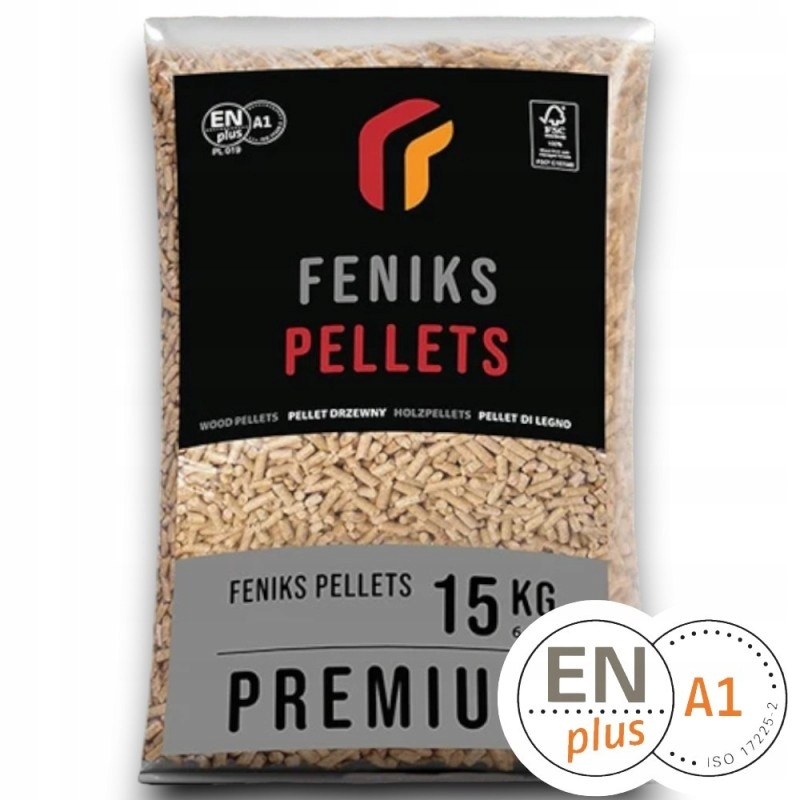 Pellet Feniks 6 mm Opał Workowany Paleta 975 kg