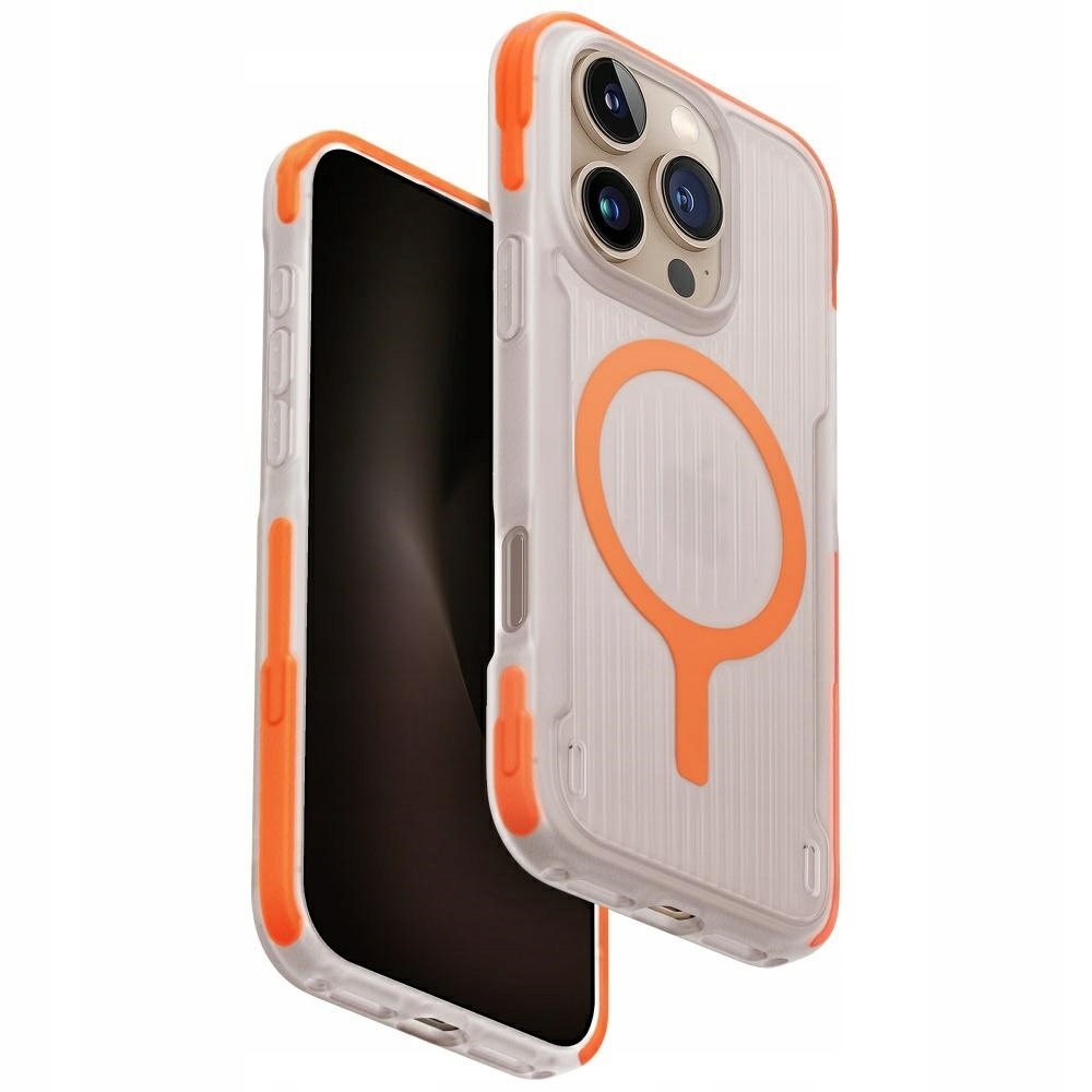 Pouzdro Uniq Combat Active pro iPhone 16 Pro Magclick Charging oranžové