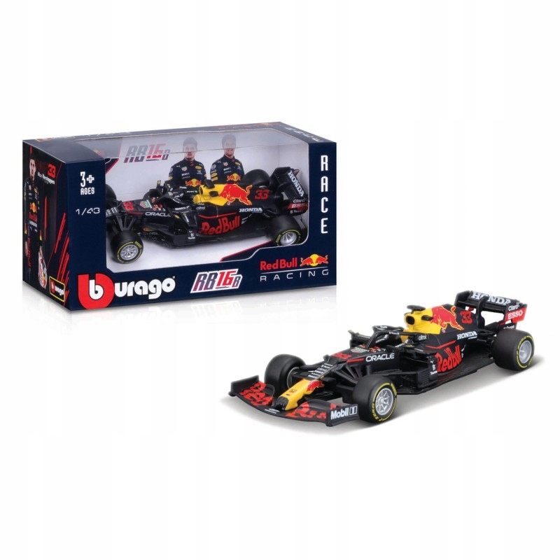 

Bburago 1:43 Red Bull RB16B F1 Max Verstappen #33