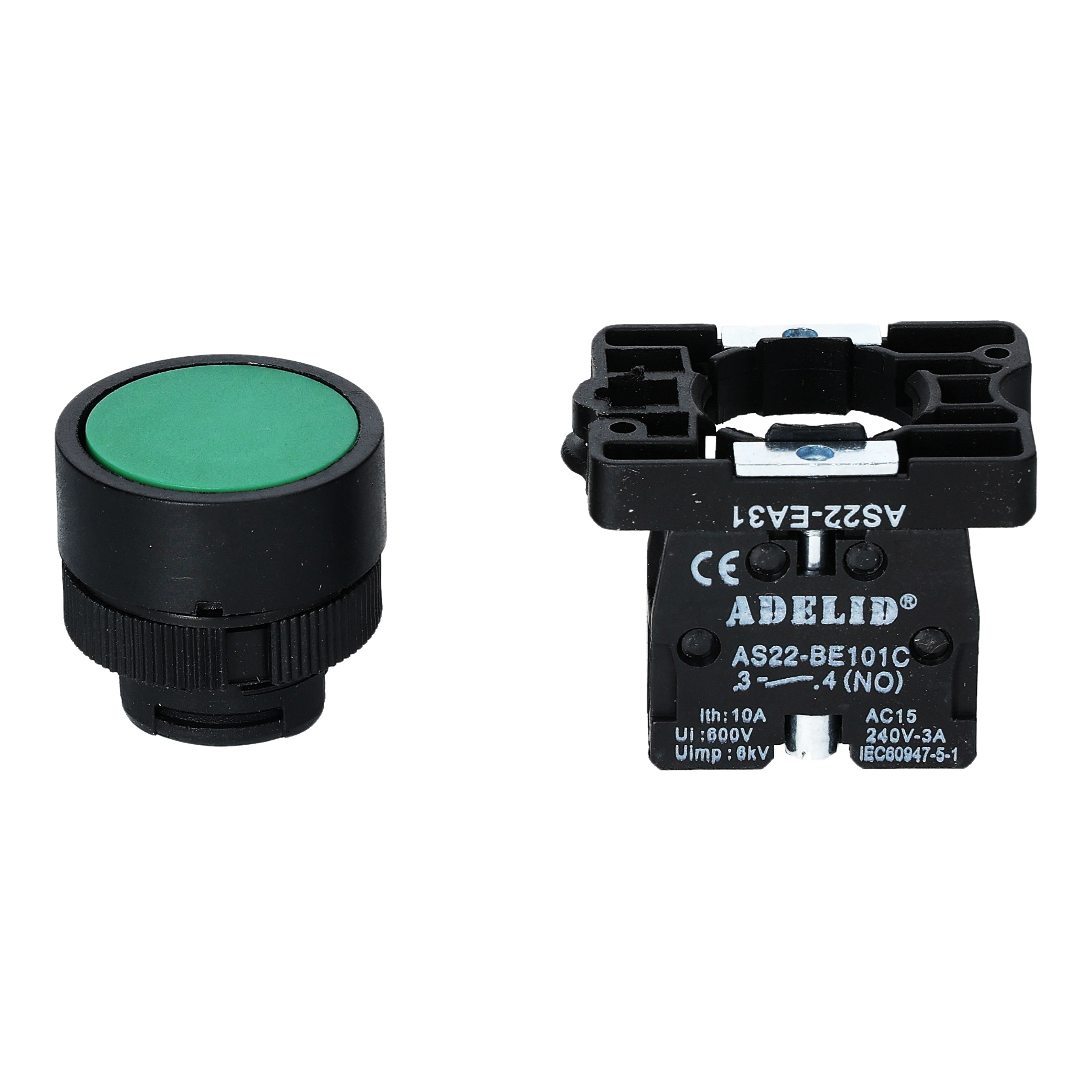 PRZYCISK STEROWNICZY START ZIELONY XB2 EA31 Marka Adelid