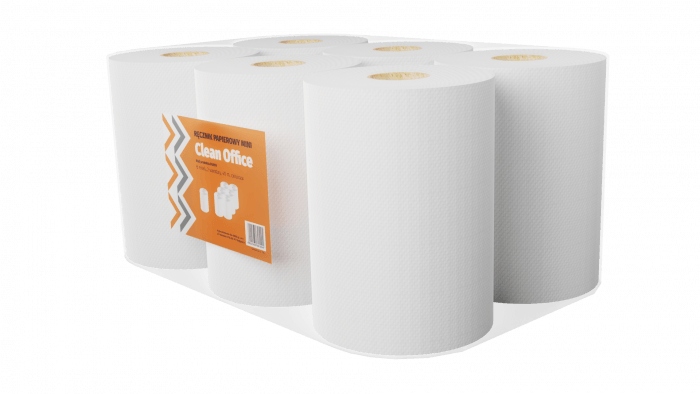 

Ręczniki papierowe w rolkach Clean Office 6 szt.