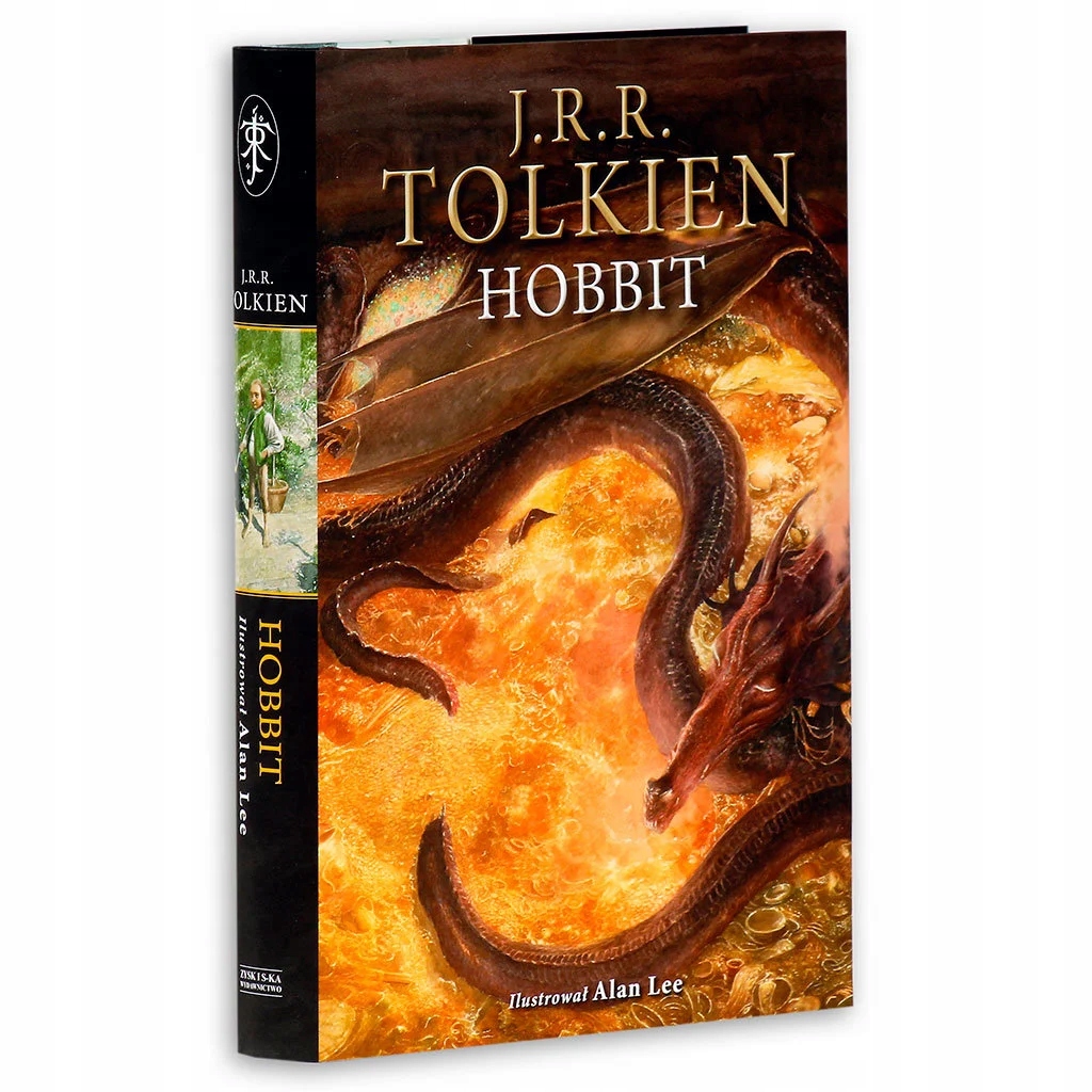 Hobbit wersja ilustrowana J.R.R. Tolkien Okładka twarda PIĘKNE WYDANIE 2024