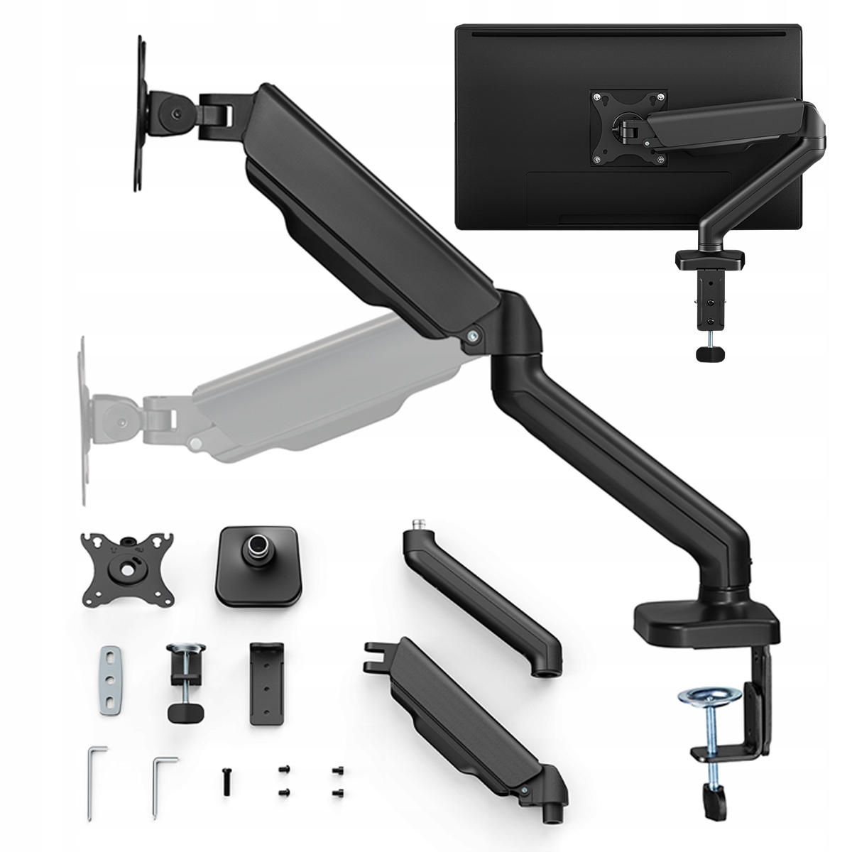 Nastavitelný držák na stůl, hák na monitor, rameno na monitor Ag Neovo, 34 palců