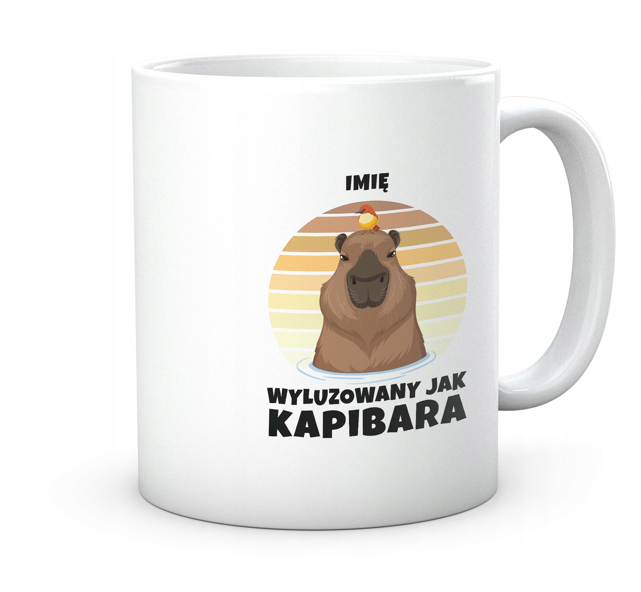 

Kubek do Pracy. Wyluzowany jak Kapibara.