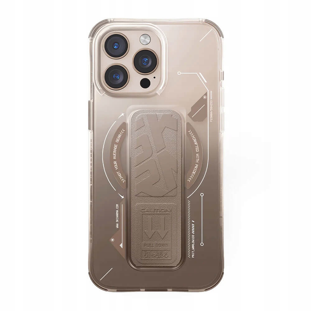 Skinarma Helio etui magnetyczne ze stojakiem do Apple iPhone 16 Pro, złoty