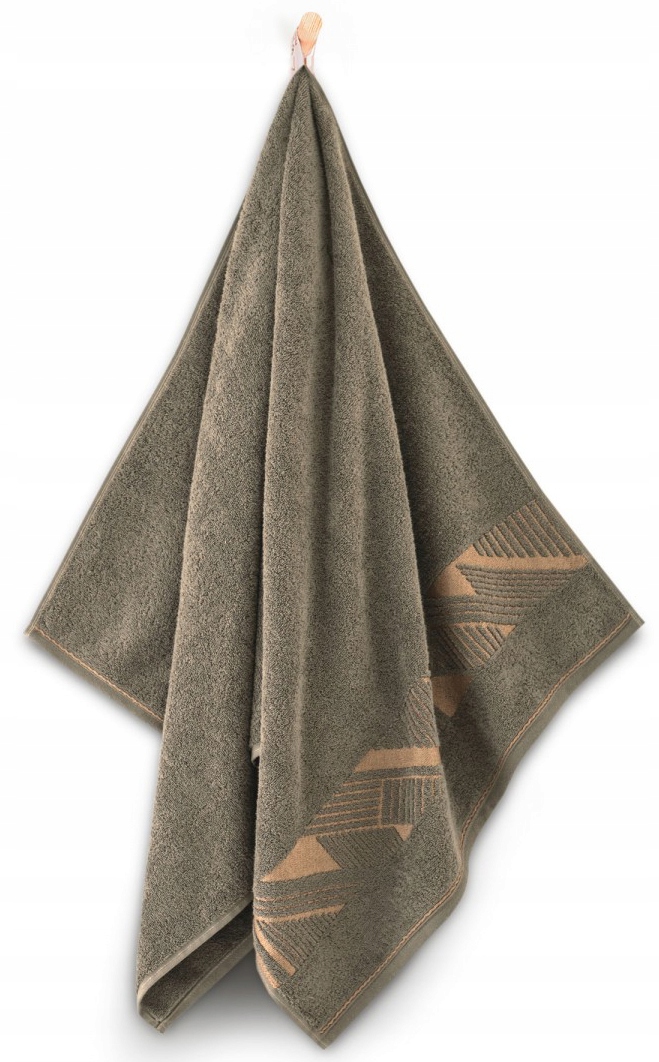 ZWOLTEX Komplet 2 Ręcznik ENZO Brąz 50x90 70x140 Marka Zwoltex