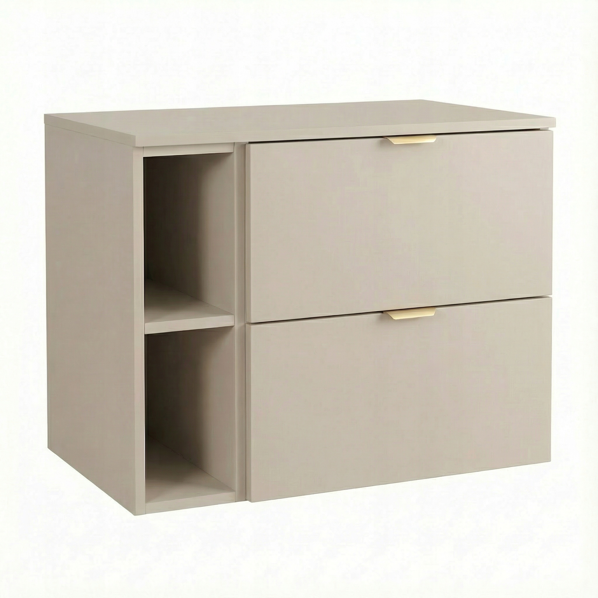 Skříňka pod umyvadlo 80 cm 2 zásuvky s regálem Kaszmir Orio