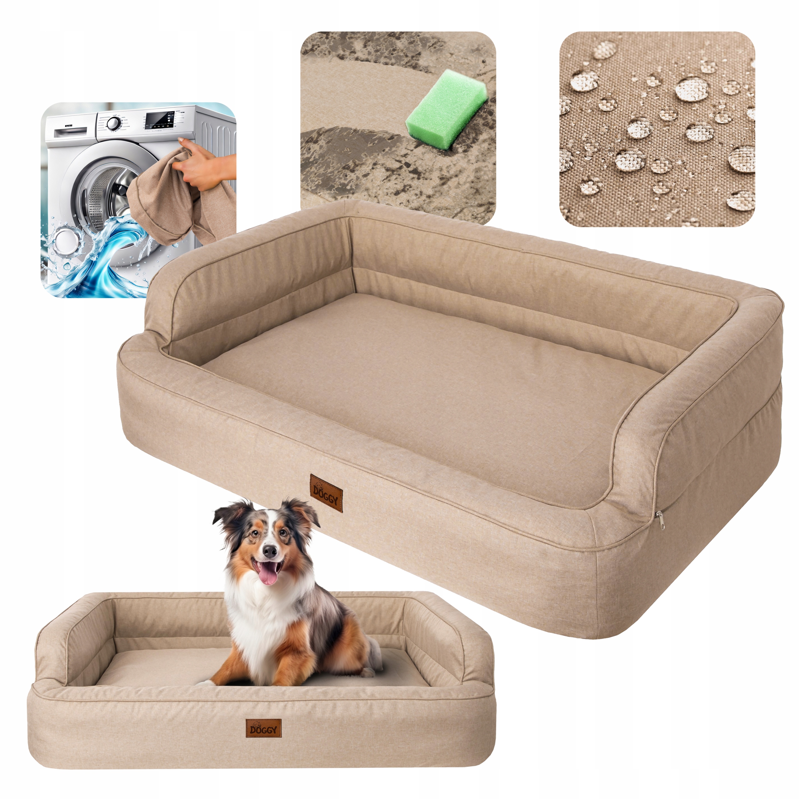 Levně Pelíšek pro psa gauč, potah pro psa voděodolná XL 96x62 cm