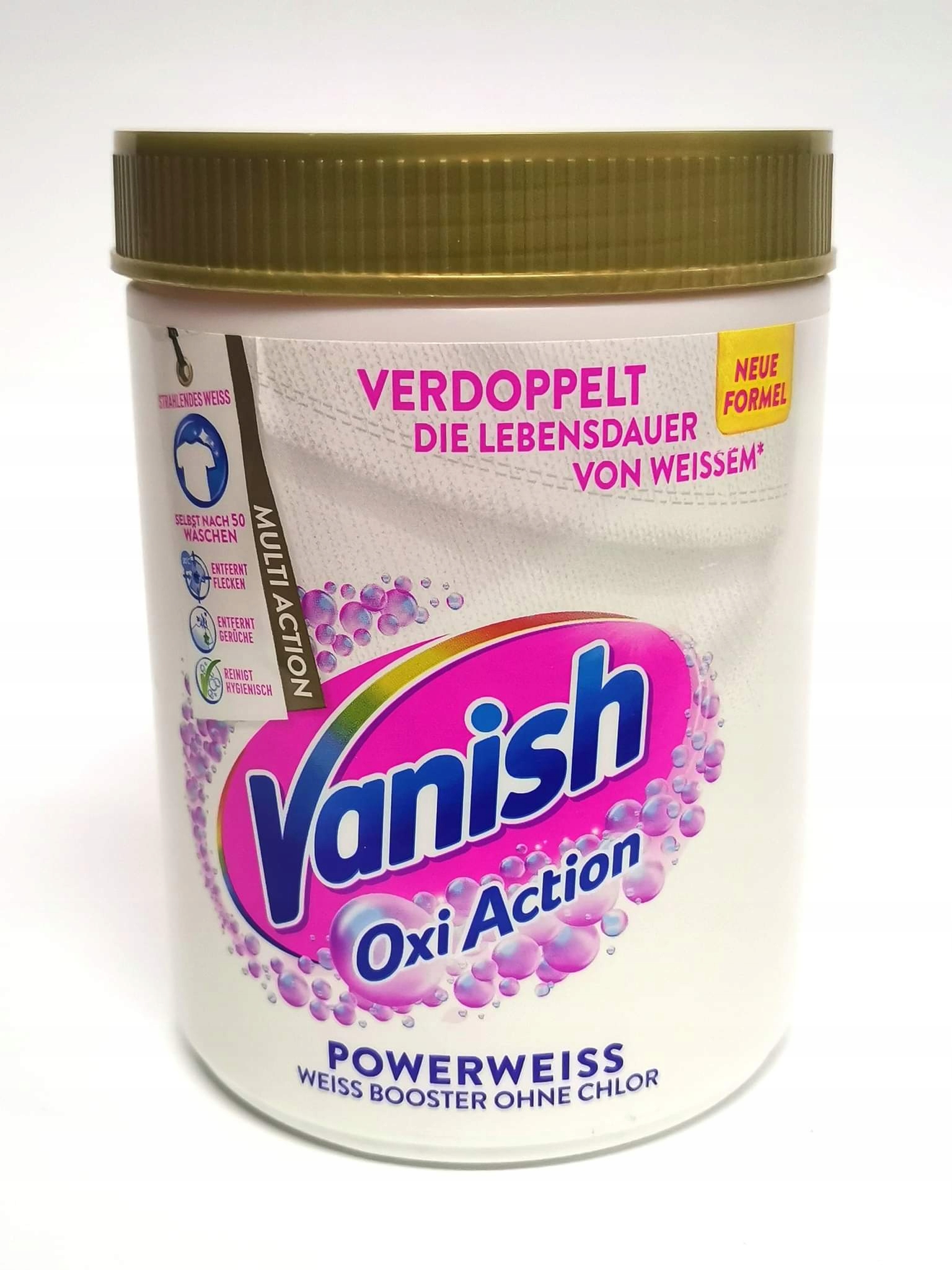 

Vanish Oxi Action Proszek Odplamiający Białe De