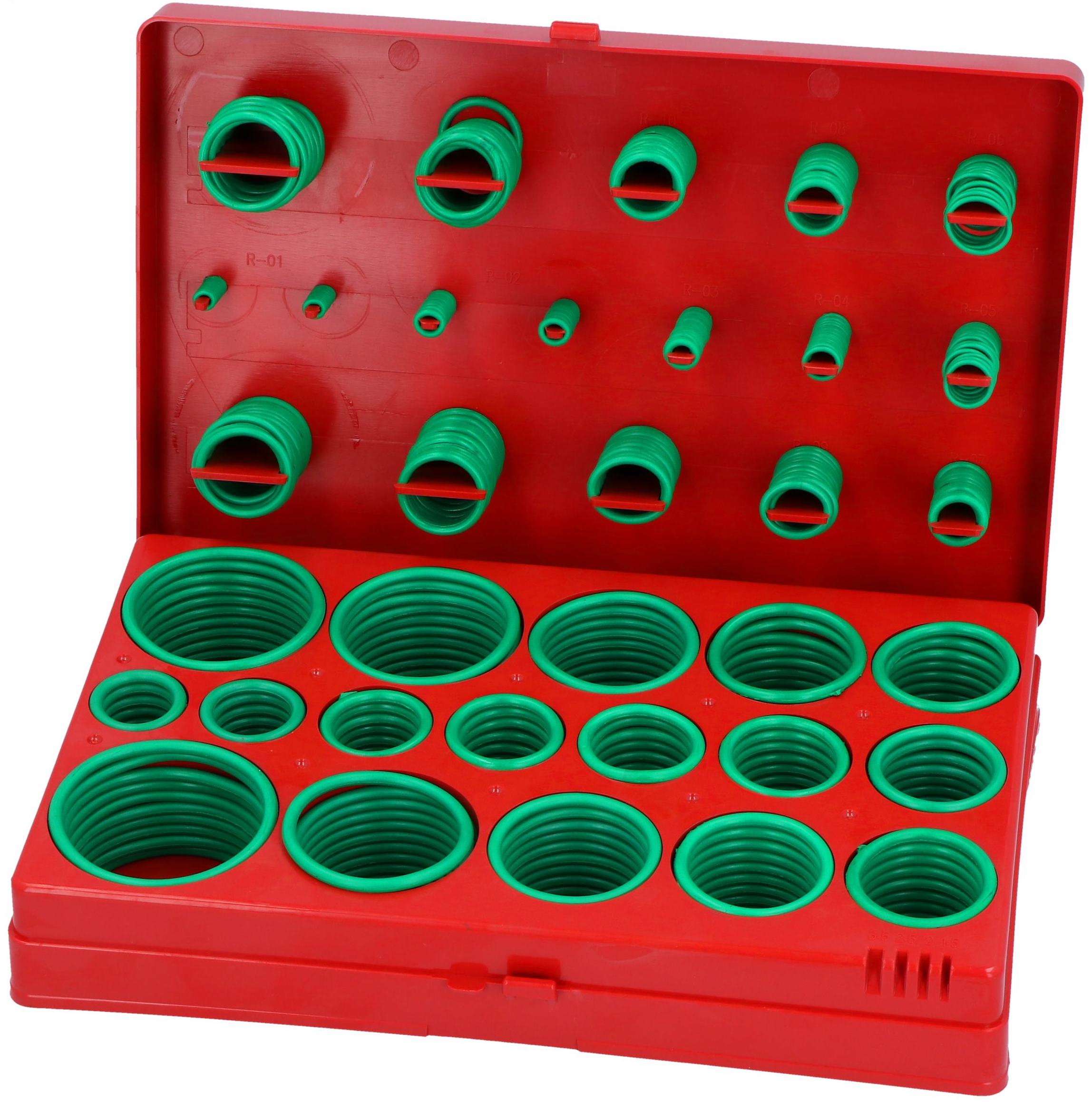 ZESTAW GUMOWYCH ORINGÓW 419 ELEMENTÓW ZIELONE