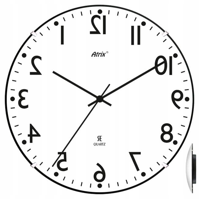 

Zegar chodzący do tyłu convex #1 lustro