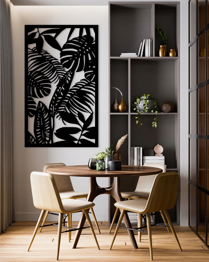 Obraz ażurowy Dekoracja ścienna Panel Liście 3D Marka inna