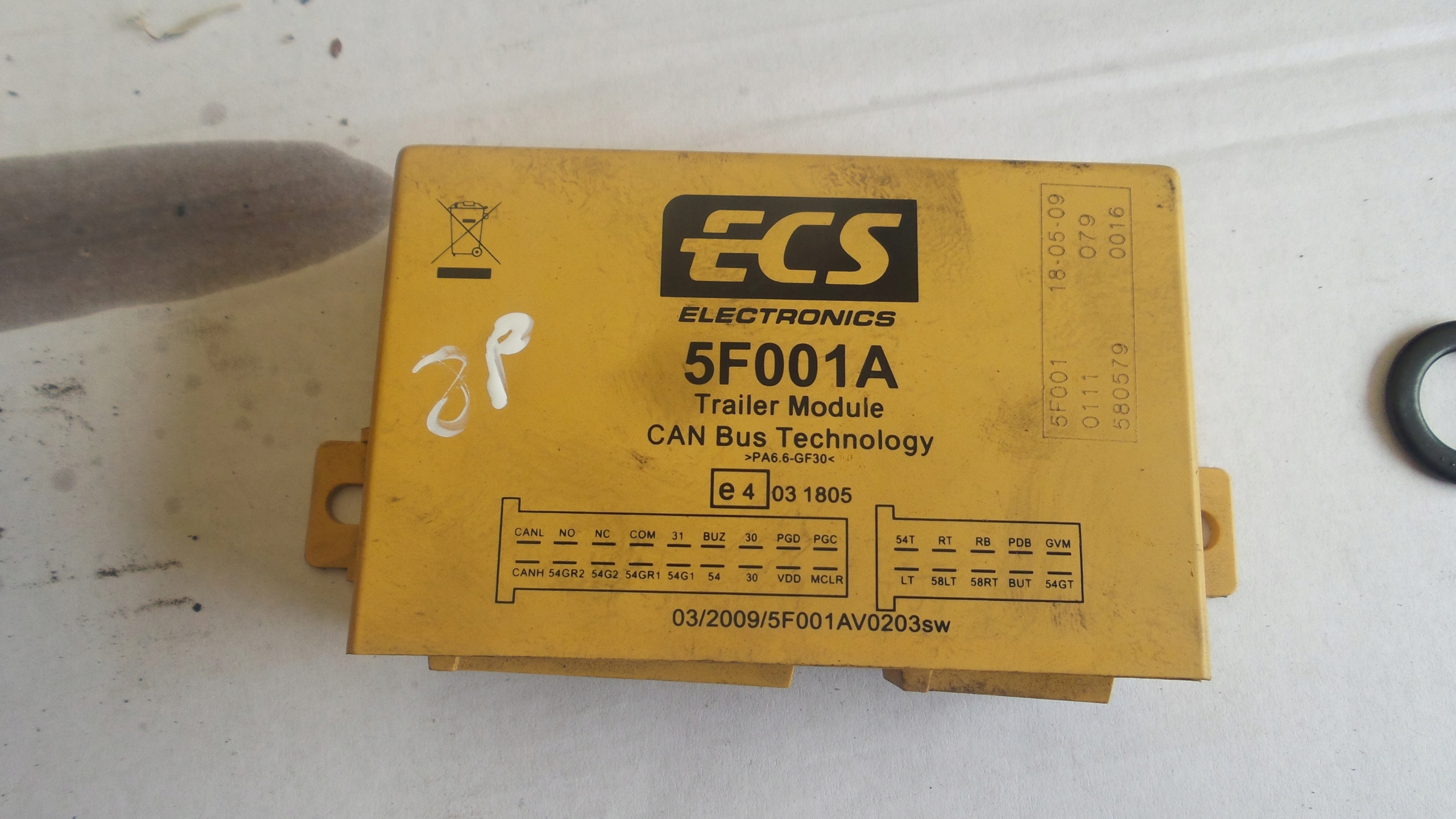 Moduł haka holowniczego Audi A3 8P ecs 5f001