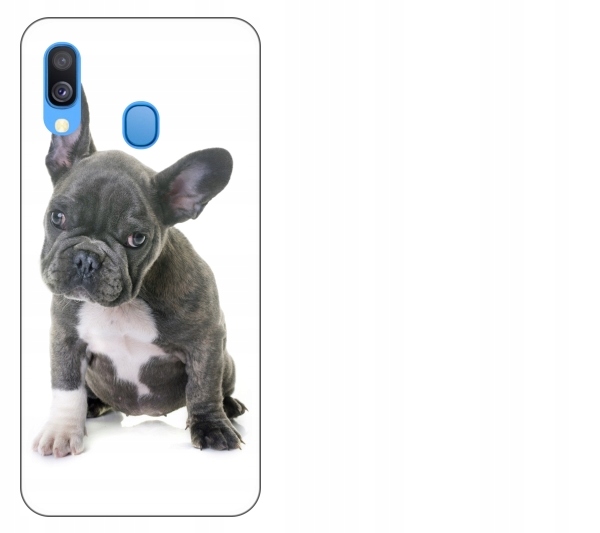 

Etui pokrowiec Samsung Galaxy A40 Pies buldog fran