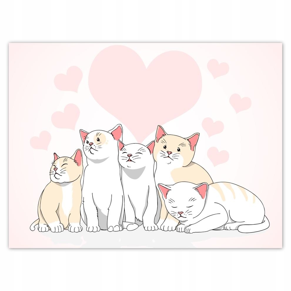

Plakat 40x30 Kotek Kotki Koty Kicia