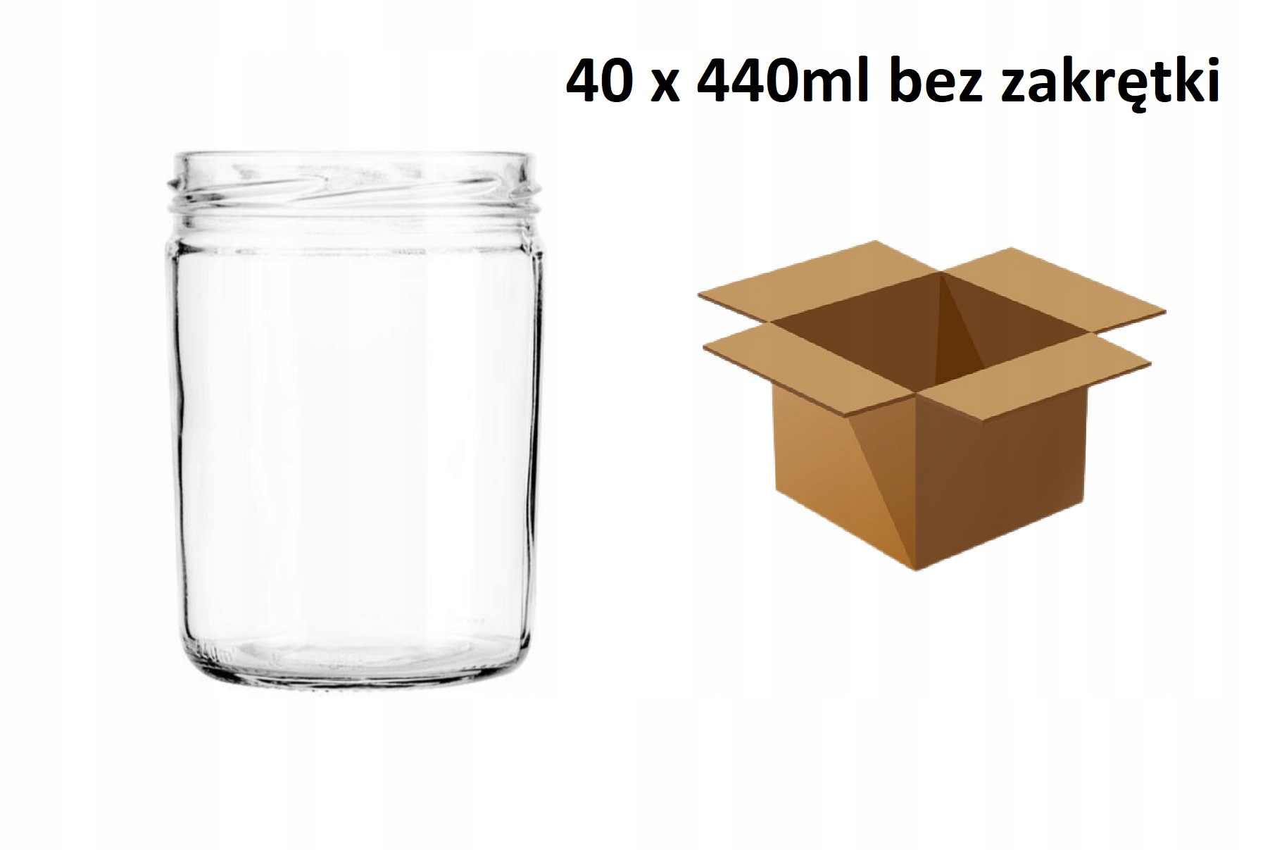 

40x Słoik lunch 240g TO82 440ml bez zakrętki