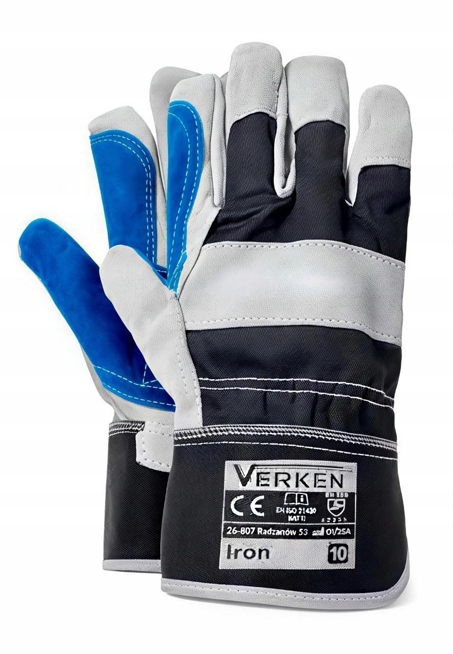 Pracovní rukavice Verken Iron Hovězí kůže, velikost vel. 12 párů