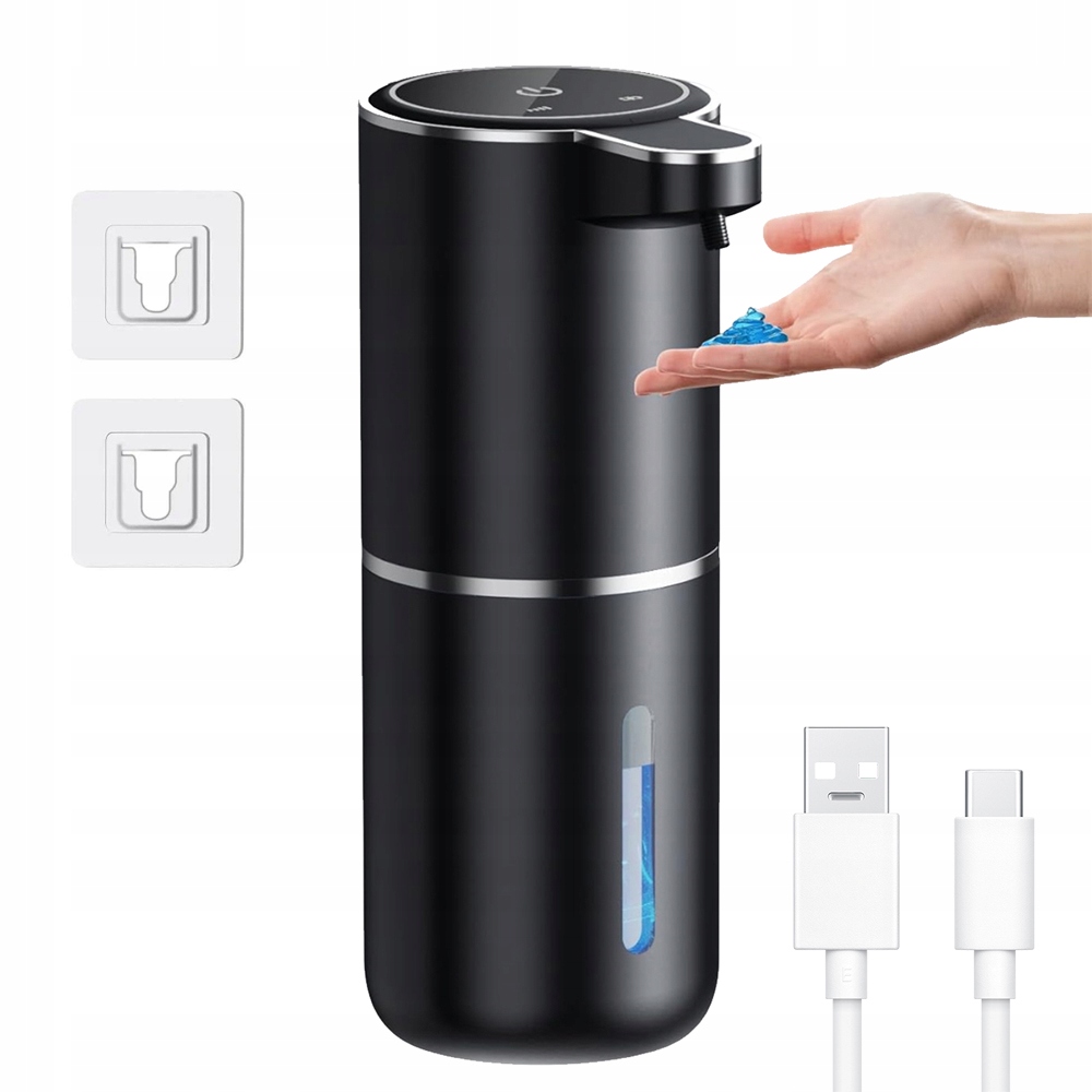Automatický Bezdotykový Dávkovač Stojící Do Koupelny 380 ML Černý