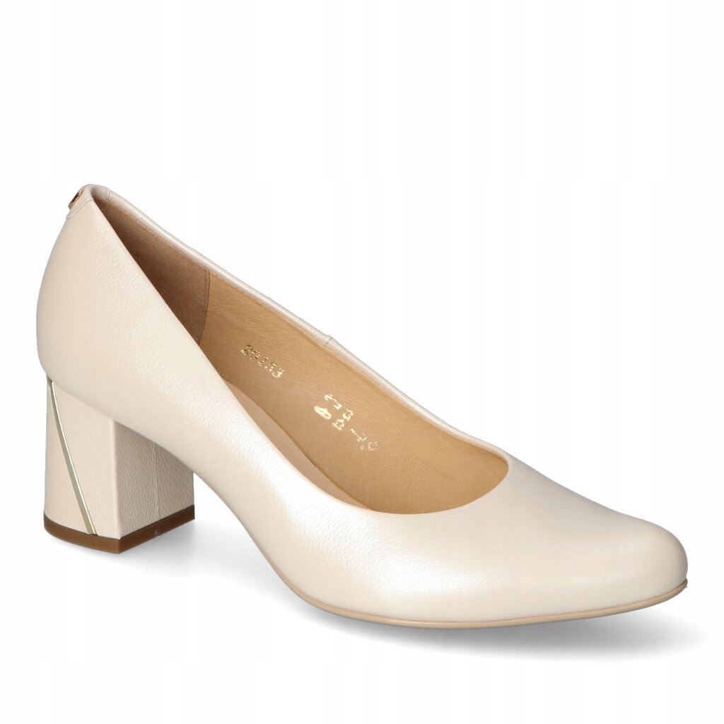 Czółenka Sala 20153/1852 Beżowe lico 38