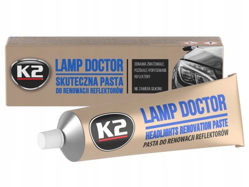 K2 Lamp Doctor Tuba Pasta do renowacji reflektorów świateł 60g