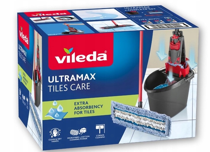 Mop Vileda Ultramac Tiles Care nowy wkład