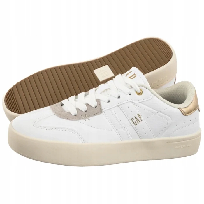 Dámské tenisky Gap Boulder White/Gold GPW6142300070 Bílé
