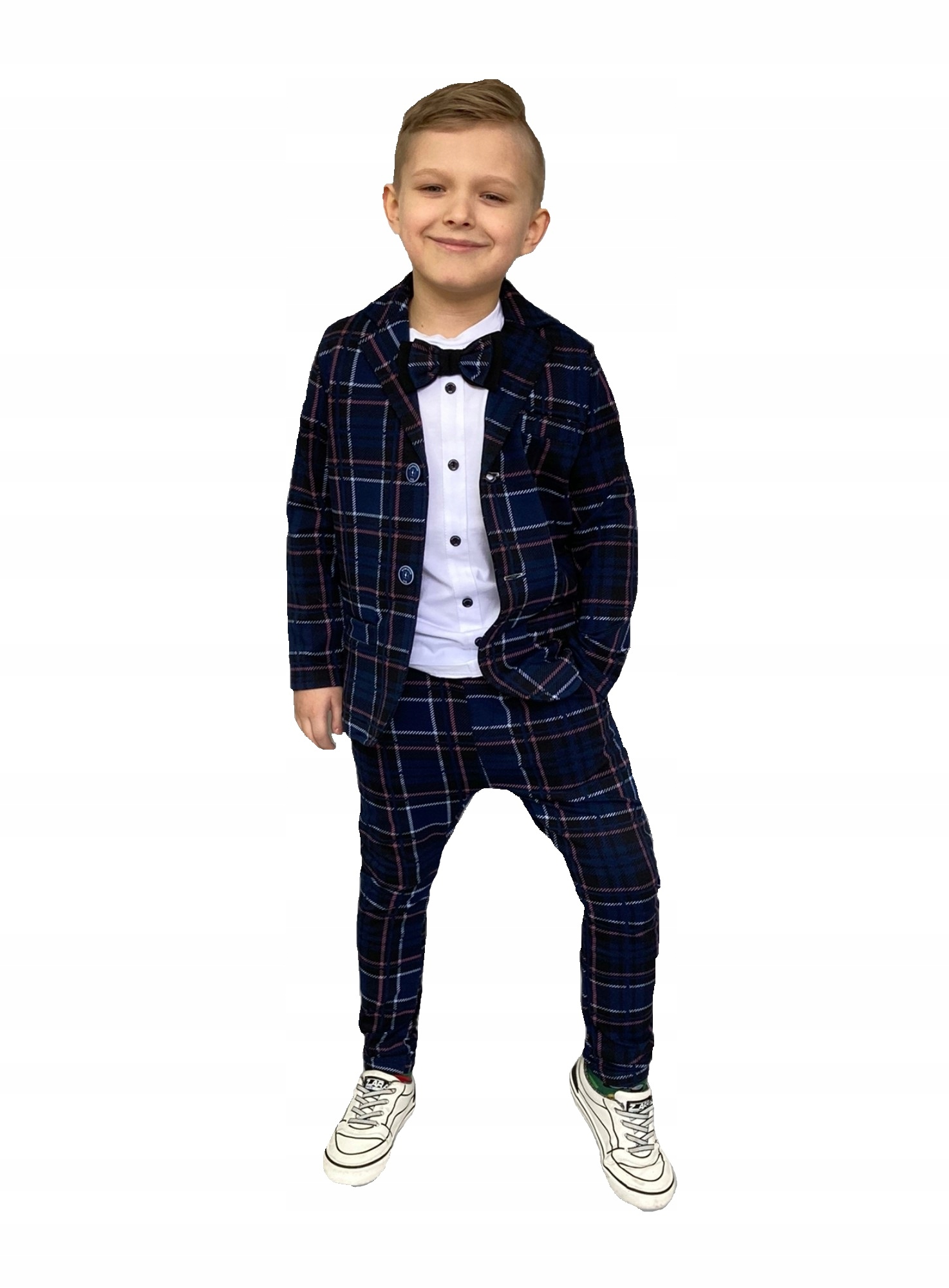 

Marynarka w kratę granatowa Boom Boom Kid 92/98