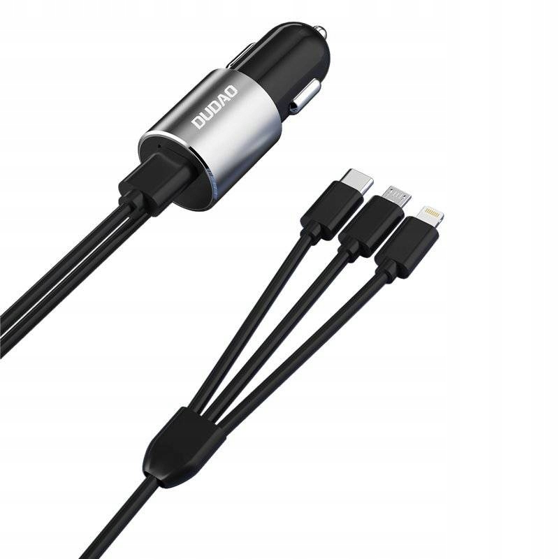 

Dudao 3w1 ładowarka Usb Lightning Usb-c microUSB