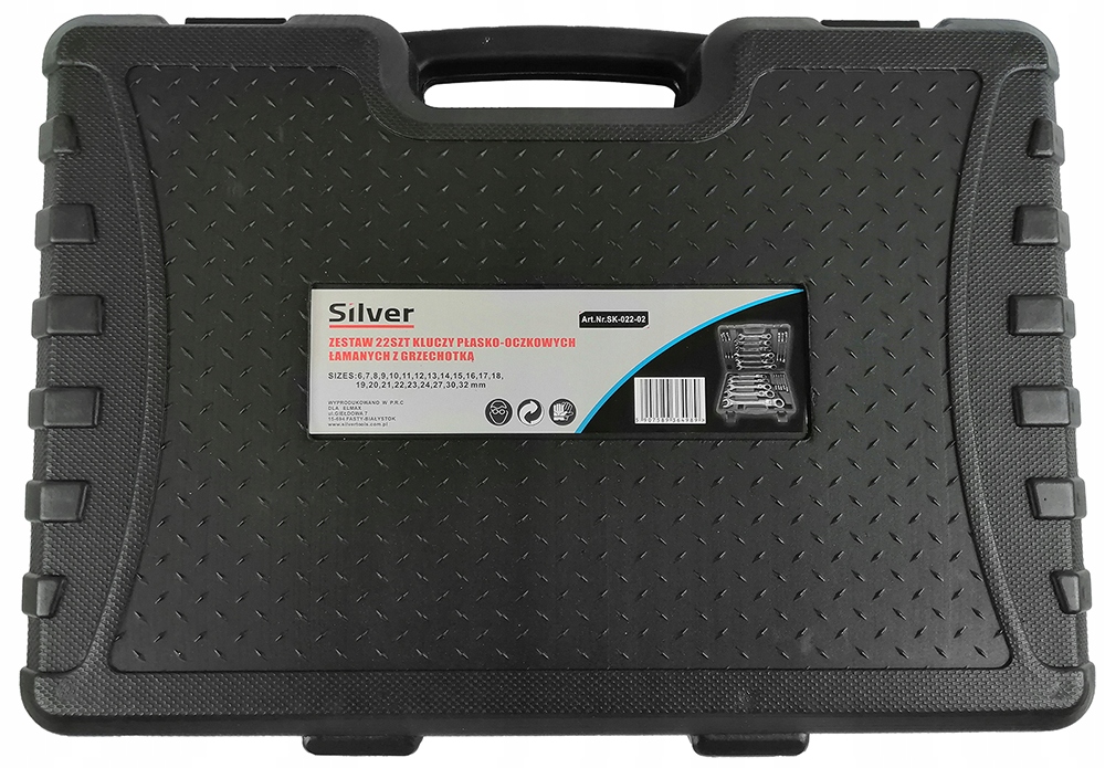ZESTAW KLUCZY PŁASKO OCZKOWYCH Z GRZECHOTKĄ 6-32MM Kod producenta SK-022-02