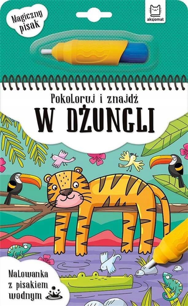

Pokoloruj i znajdź w dżungli Malowanka z pisakiem