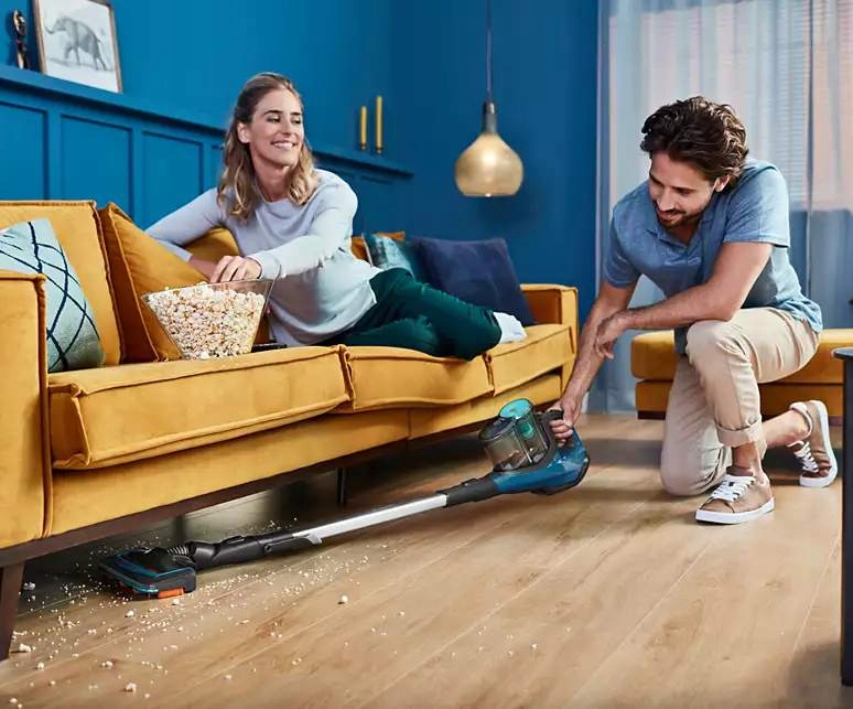 ODKURZACZ PIONOWY BEZPRZEWODOWY RĘCZNY MOPUJĄCY 3w1 PHILIPS AKUMULAT 50 MIN Komunikacja wskaźnik czystości filtra wyświetlacz