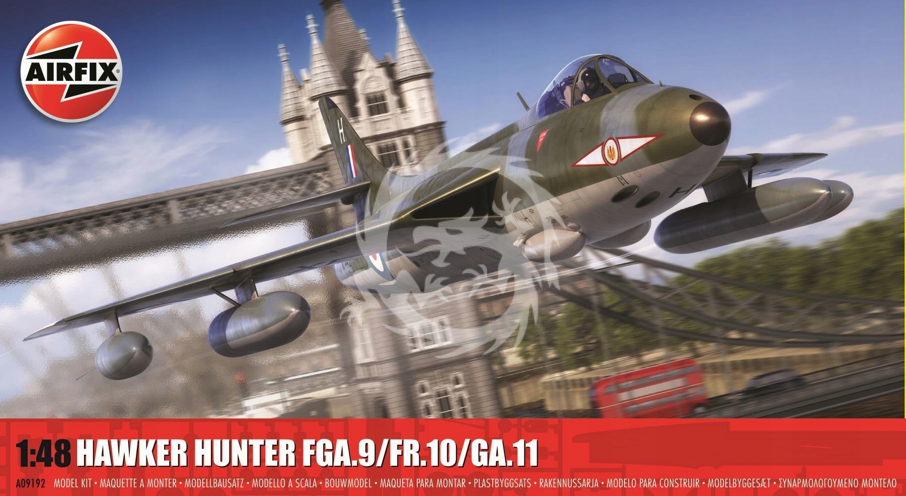 Hawker Hunter FGA.9/FR.10/GA.11 Airfix A09192 měřítko 1/48