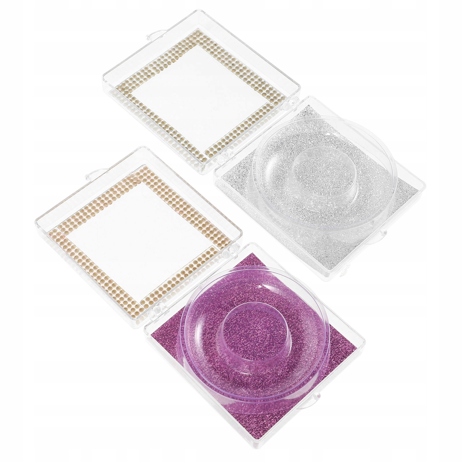 2SZT LEKKIE PUDEŁKO DO PRZECHOWYWANIA SZTUCZNYCH RZĘS DO DOMU