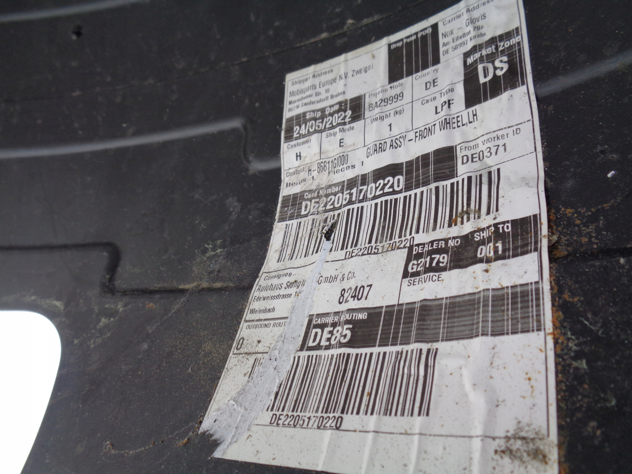 NADKOLE LEWE PRZEDNIE HYUNDAI IONIQ 5 21- Typ samochodu Samochody osobowe