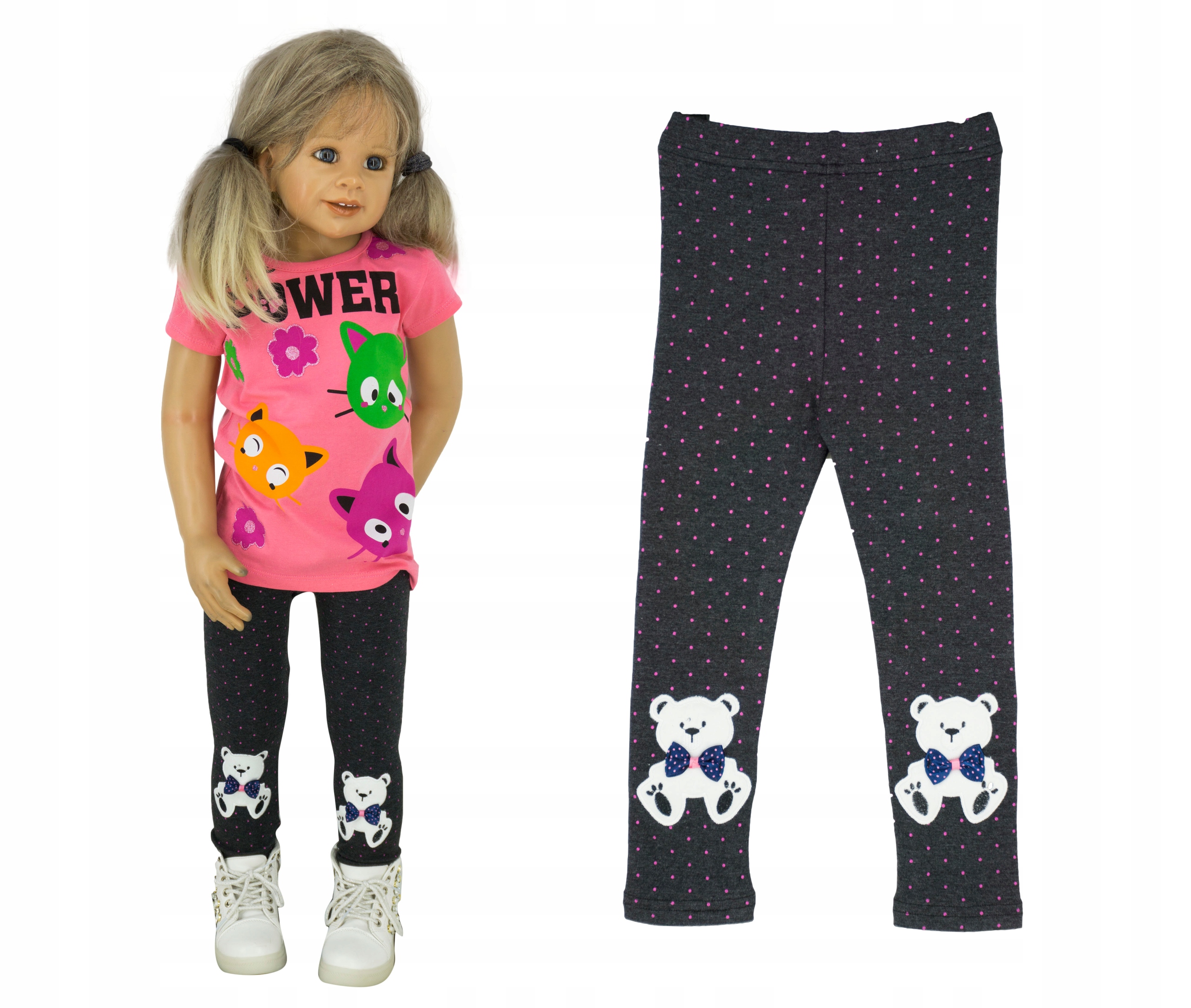 

KR208 Getry legginsy misie rozmiar 104/110