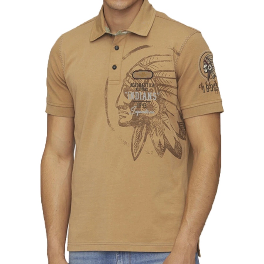 Polokošile Aeronautica Militare 241PO1781P310 Hnědé