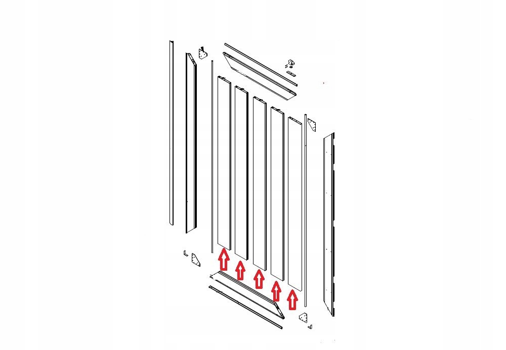 Deska profil aluminiowy drzwi WIELTON Part number 3532